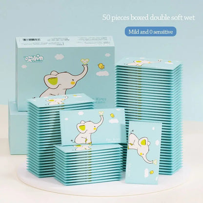 50pcs Baby Wet Wipes