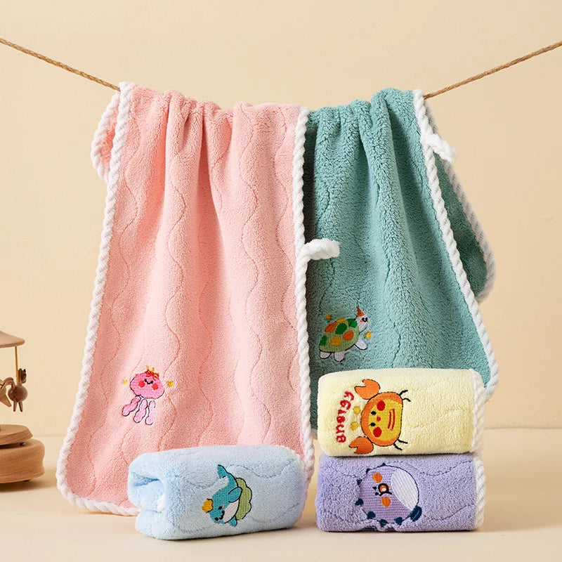 Cartoon Baby Face Towel