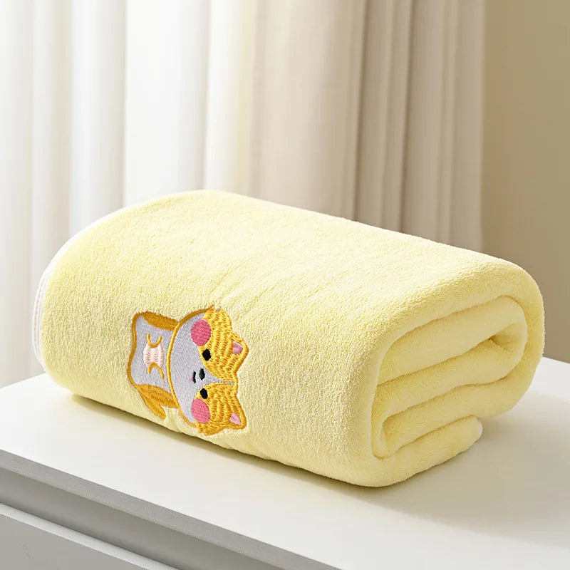 Embroidered Baby Bath Towel
