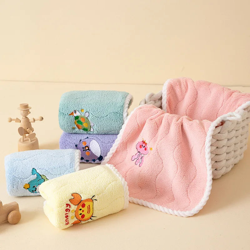 Cartoon Baby Face Towel